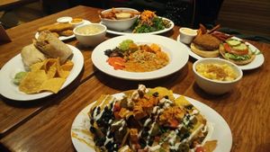 Table free of dairy and meats and full of love ?  at Veggie Grill by Next Level - Santana Row in San Jose