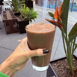 The new Java Jolt smoothie is delicious!  at Veggie Grill by Next Level - Santana Row in San Jose