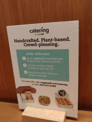 Sign at Veggie Grill by Next Level - Santana Row in San Jose