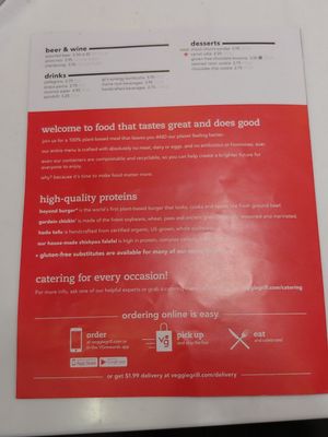 Menu 4 of 4 at Veggie Grill by Next Level - Santana Row in San Jose