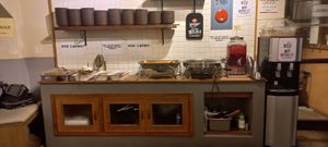 Buffet, sólo una cosa nos es vegetariana, la camarera nos indicó cual at Soonnam Siraegi - Myeongdong 10-gi in Seoul