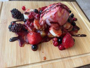 Vegan waffles at Garden of Eden in Windsor