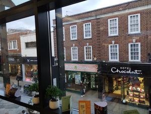 A lovely view to people watch while enjoying your meal. at Garden of Eden in Windsor