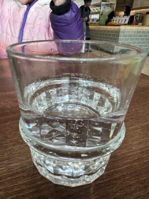 Complimentary sparkling waterr  at Garden of Eden in Windsor