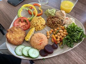 Rainbow salad  at Garden of Eden in Windsor