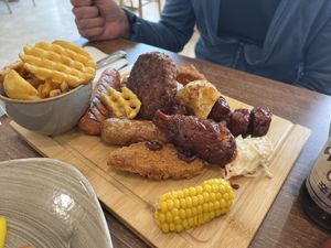 Vegan BBQ platter   at Garden of Eden in Windsor