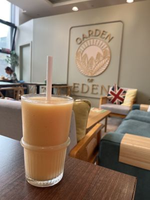 Pineapple smoothie  at Garden of Eden in Windsor