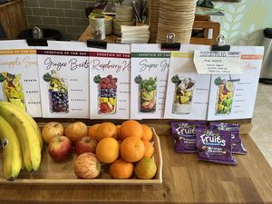 Smoothie choices  at Garden of Eden in Windsor