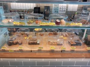 All behind and under glass for hygiene, clearly labelled and such vast choice! at Garden of Eden in Windsor