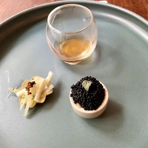 Seaweed Caviar, Celeriac, Consommé   at The Musket Room in New York City
