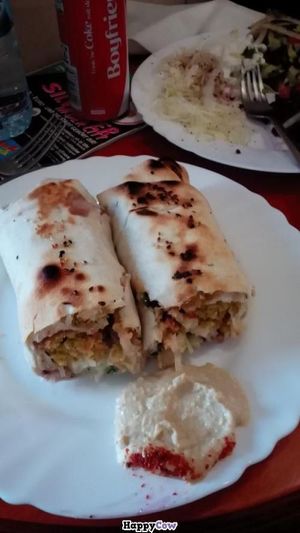 vegan wrap at Kismet Doner and Frites in Oldenburg