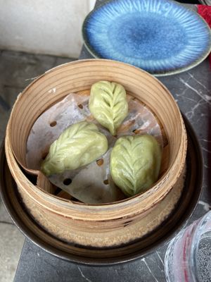 Vegan ravioli  at Yuga Sushi in Venice