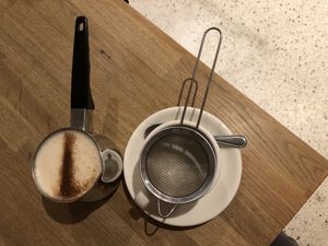 Chai latte with oat milk   at Greasy Spoon - St Göransgatan in Stockholm