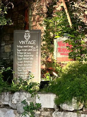 Menu at Vintage Bar in Hvar