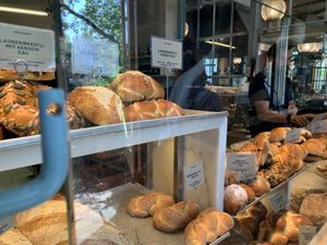 Vegan pretzel bun (up top)  at John Baker - Stauffacherstrasse in Zurich