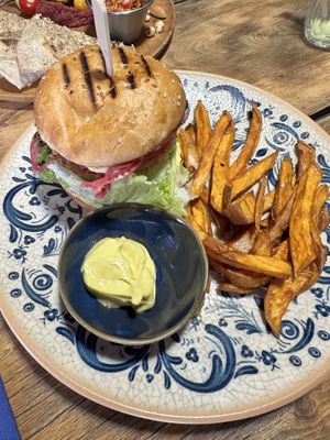 Katsu Tofu Burger  at Masha Vegeteria in Jelsa