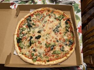 Vegan pizza   at La Familia Katonah in Katonah