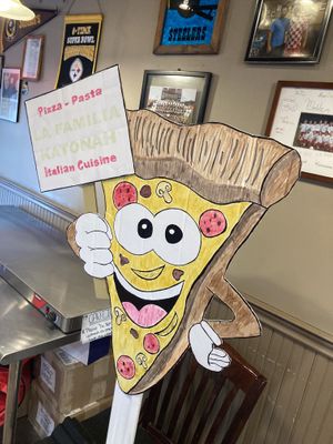 Sign in store  at La Familia Katonah in Katonah