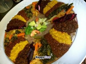 Vegan Ethiopian Platter for 4 People at Sheba in Rockville