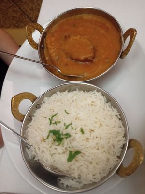 Veggie meatball curry at Pizzeria Pellegrini in Tione Di Trento