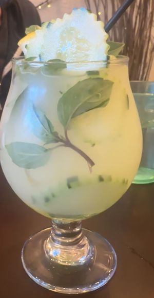 Basil lemonadee  at Me and Jungle Cafe in Oakland