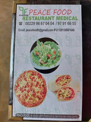 Menu 1.4 at Peace Food in Cotonou