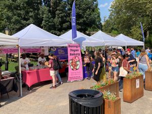 Vendors at Vegan Night Market in New York City