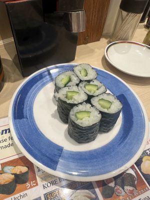 Cucumber maki   at Sushino Musashi in Kyoto
