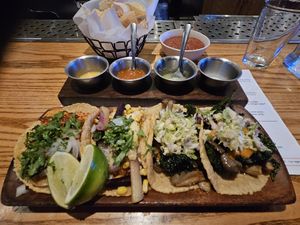 3 types of vegan 🌮 tacos at Tacolicious in Manhattan Beach