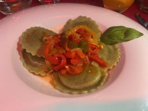 Vegan Ravioli  at Queenz Cabaret in Sitges