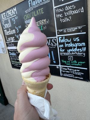 strawberry pineapple swirl  at Meadowlark Dairy  in Pleasanton
