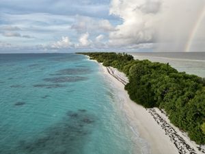 Island View  at Hermit's Restaurant in Dhigurah