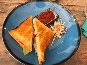 Pilztoast  at Hermit's Restaurant in Dhigurah