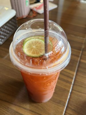 Lemon tea (25 THB)  at Kinphak Cafe  in Chiang Mai