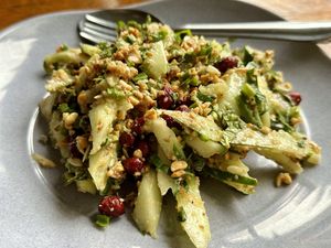 Cucumber spicy salad (50 THB)  at Kinphak Cafe  in Chiang Mai