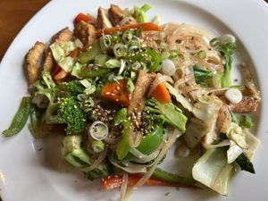 Stir fry noodles   at Sachi Ramen & Robata Bar in Santa Barbara