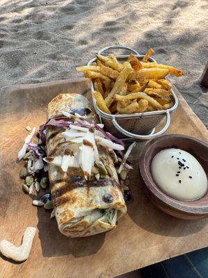 Eggplant burrito   at Bubbles Restaurant in 