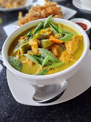 Green Khmer Curry at Veggie Café - Galaxy Star Angkor Hotel in Siem Reap