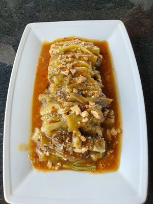 Egg Plant Delight at Veggie Café - Galaxy Star Angkor Hotel in Siem Reap