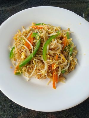 Fried Bee Hoon at Veggie Café - Galaxy Star Angkor Hotel in Siem Reap