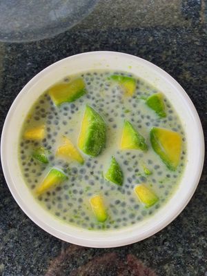 Freshly Avocados dessert at Veggie Café - Galaxy Star Angkor Hotel in Siem Reap