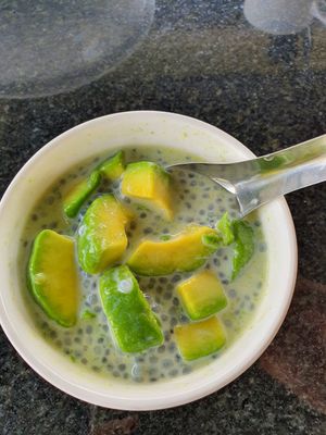 Freshly Avocados dessert at Veggie Café - Galaxy Star Angkor Hotel in Siem Reap
