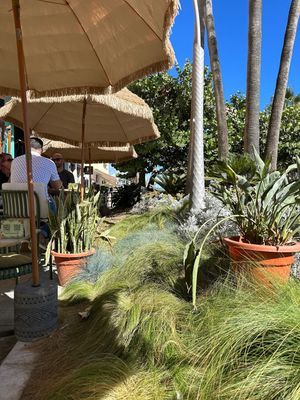 Outdoor seating  at Ikigai in Estepona