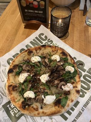 seasonal vegan pizza   at True Food Kitchen in Scottsdale