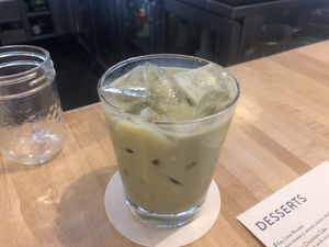 Matcha horchata with oat milk!  at True Food Kitchen in Scottsdale