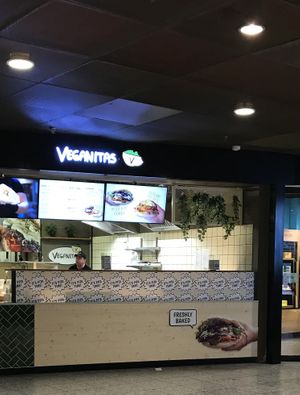 The food outlet at the train station   at Veganitas in Bern
