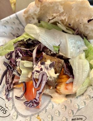 Tempeh pitta  at Veganitas in Bern