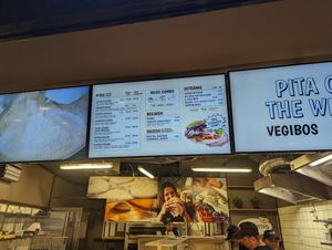 Menu at Veganitas in Bern