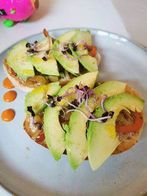 Avocado toast at Balino Yoga Café  in Sevilla