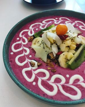 Third eye smoothie bowl  at Balino Yoga Café  in Sevilla